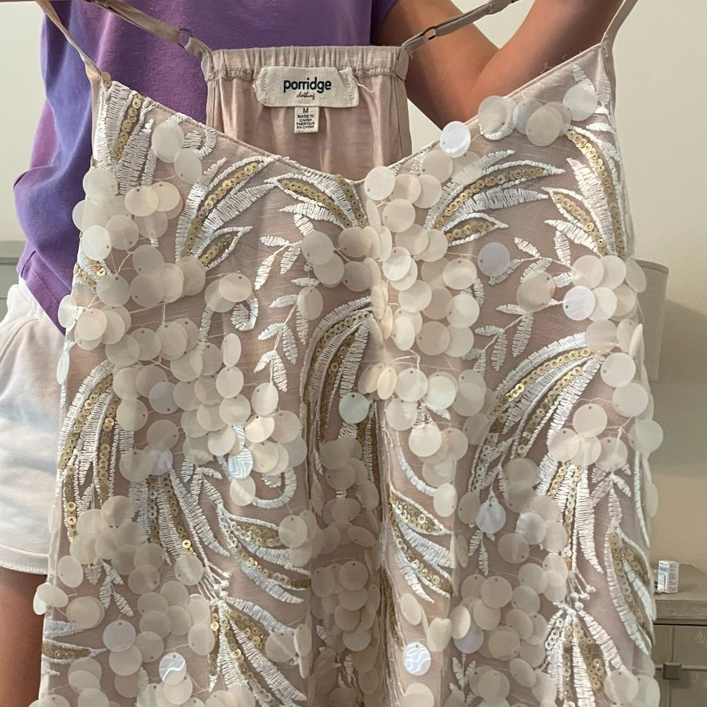 Sequin top from Anthropologie